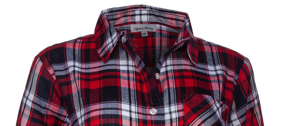 Rayon plaid shirts for women