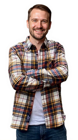 Men's Long Sleeve Brushed Flannel Shirt. Yellow/White. Style 2263