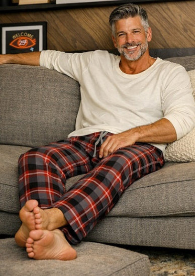 Men's 2 Piece Pajama Set. Style 4301.Color Grey