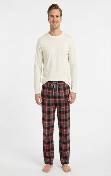 Men's 2 Piece Pajama Set. Style 4301.Color Grey