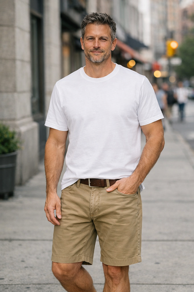 Mens Short Sleeve,Crew Neck, One Pocket , Comfortable Cotton T Shirt In Black & White . Style 101