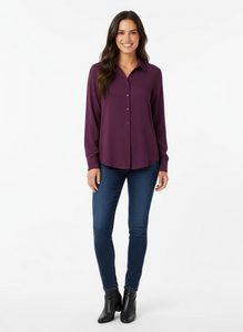Ladies Long Sleeves, Solid Rayon tunics.  Red, Black, Purple. Style# 617