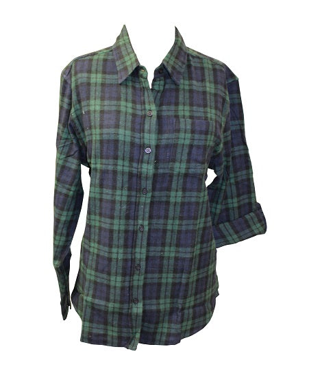 Ladies Long Sleeve, Roll Tab, Soft Brushed Flannel Shirt Ladies Long Sleeve, Roll Tab, Soft Brushed Flannel Shirt
